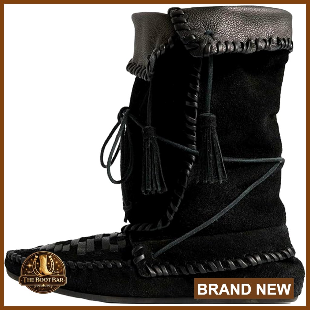 Slouchy Suede Ankle Boots With Tassels Fold Over Western Booties